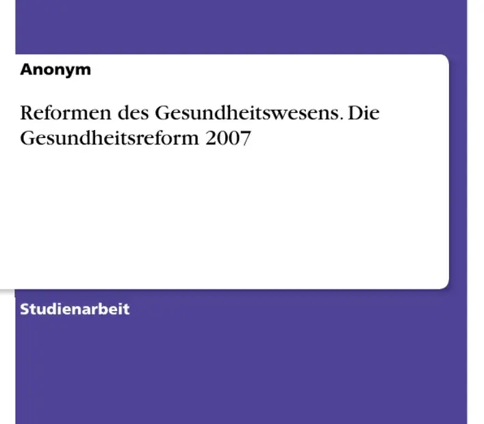 gesundheitsreform — DE news