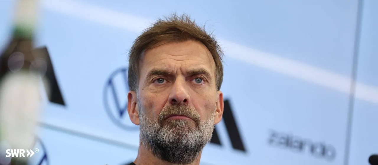 Bundestrainer Jürgen Klopp bei seiner offiziellen Vorstellung