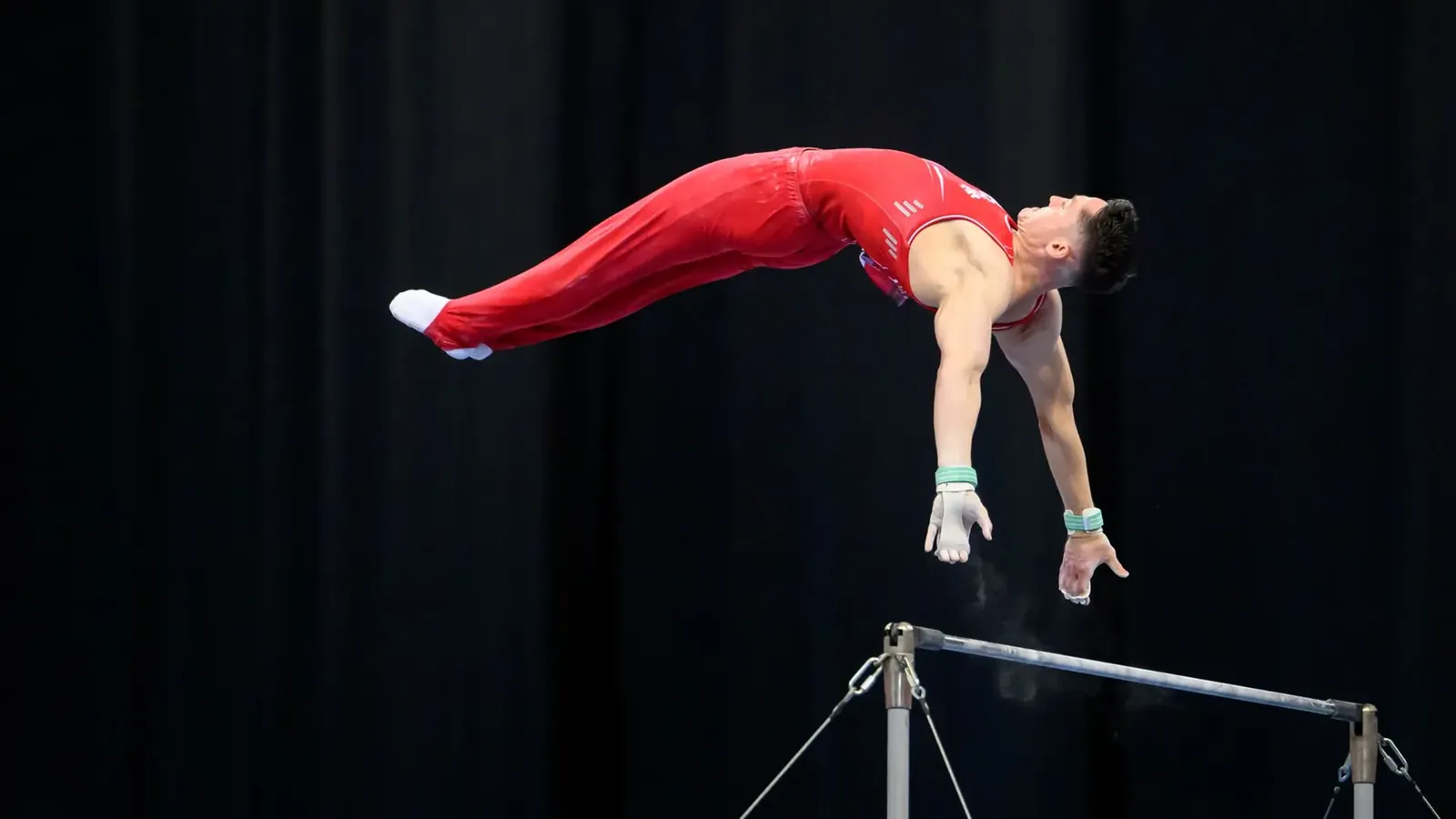 Andreas Toba gewann bei den Finals in Hannover die Bronzemedaille am Reck.